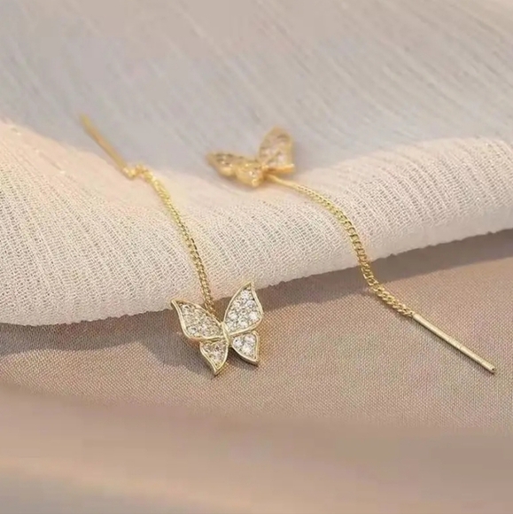 Butterfly Shaped Fashion Earrings - Picture 2 of 6